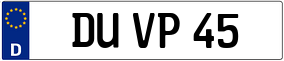 Trailer License Plate